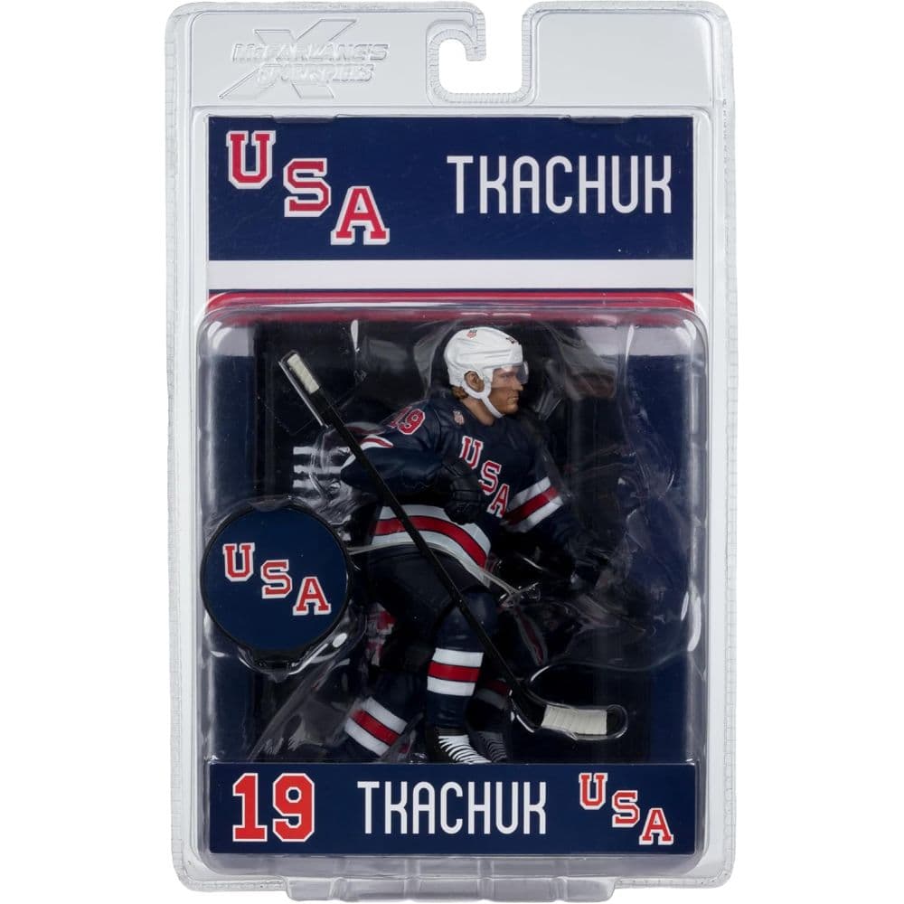 Team USA Matthew Tkachuk 7-Inch Hockey Figure Sixth Alternate Image