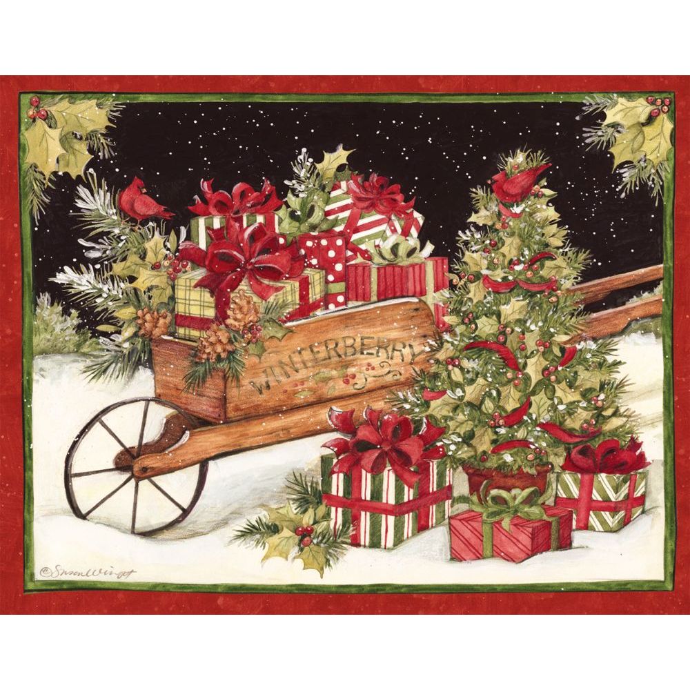 Christmas Delivery 5.375 In x 6.875 In Christmas Cards by Susan Winget