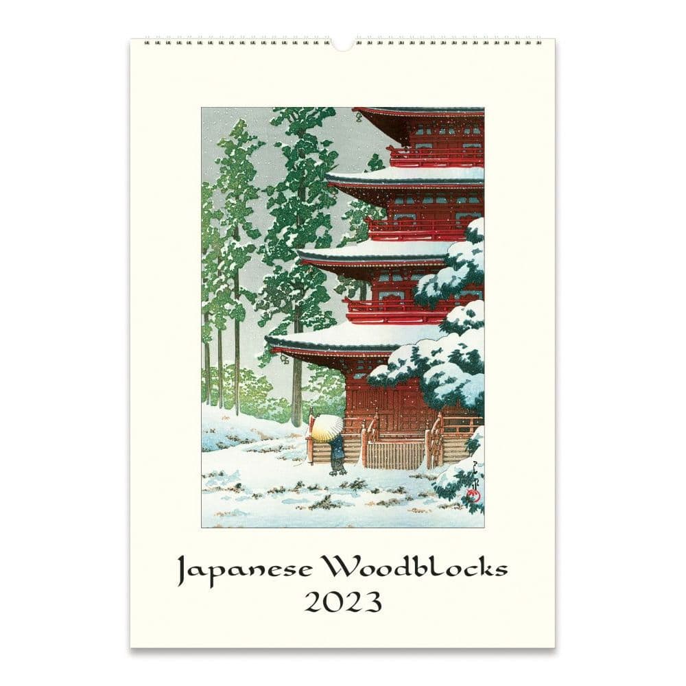 Cavallini Papers & Co. Japanese Woodblocks Art 2023 Poster Wall Calendar