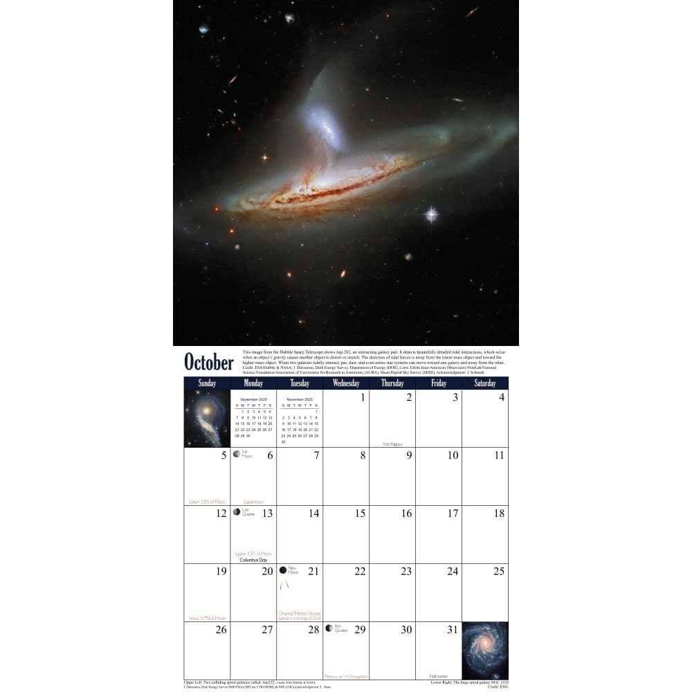 Universe Astronomy 2025 Wall Calendar Fifth Alternate Image