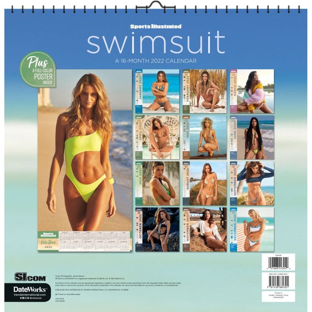 Si Calendar 2022 Sports Illustrated Swimsuit 2022 Large Wall Calendar - Calendars.com