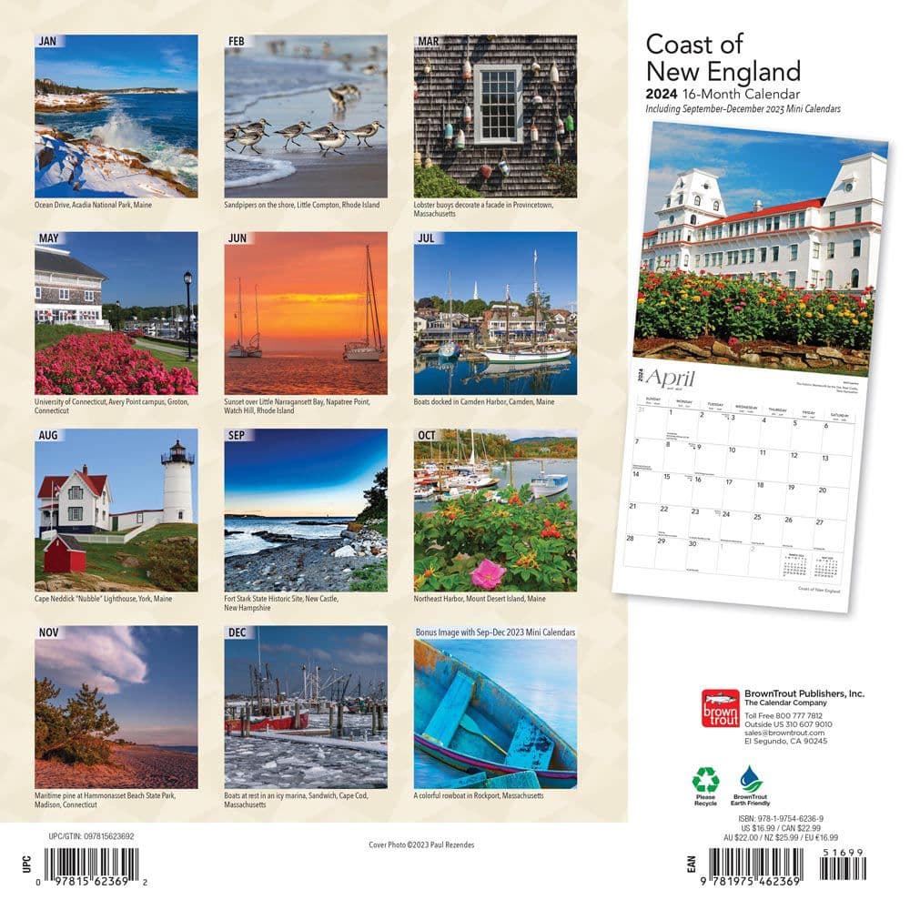 New England Coast 2024 Wall Calendar First Alternate  Image width=&quot;1000&quot; height=&quot;1000&quot;