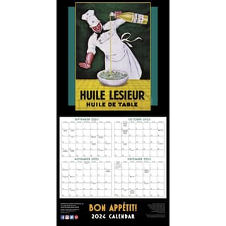  Bon Appétit 2024 Wall Calendar — Vintage Poster Art, 16-Month  Cooking Calendar, 12 x 12 : Sellers Publishing, Inc.: Office Products