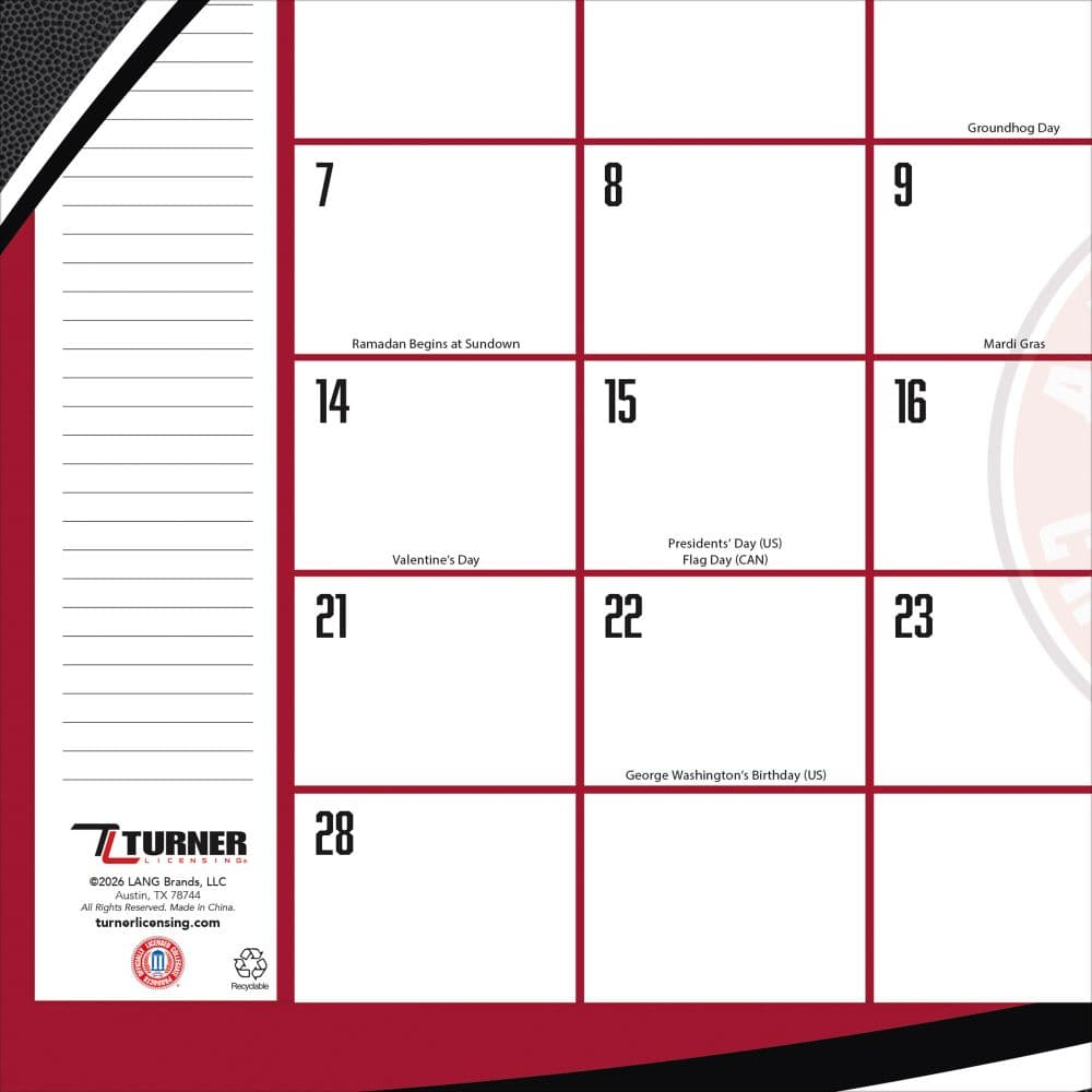 Alabama Crimson Tide 2027 Small Desk Pad Second Alternate Image