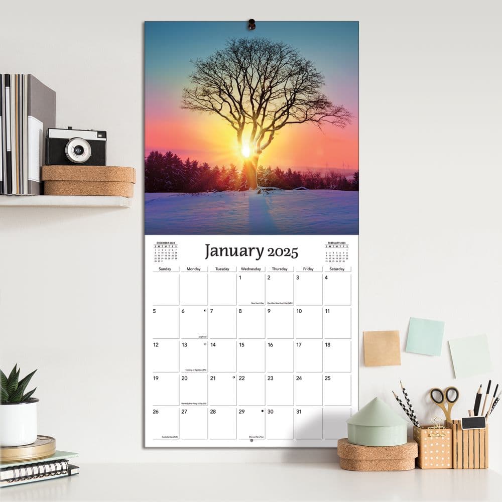 Sunsets 2025 Wall Calendar
