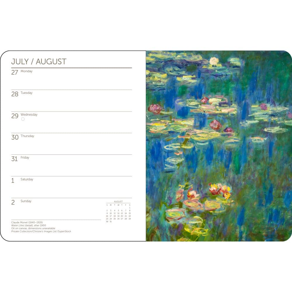 Impressionists 2026 Engagement Planner Fourth Alternate Image