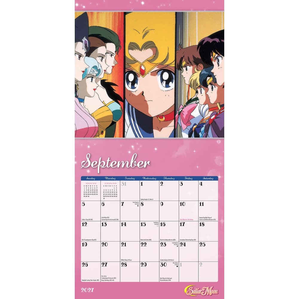 Sailor Moon 2027 Mini Wall Calendar Third Alternate Image