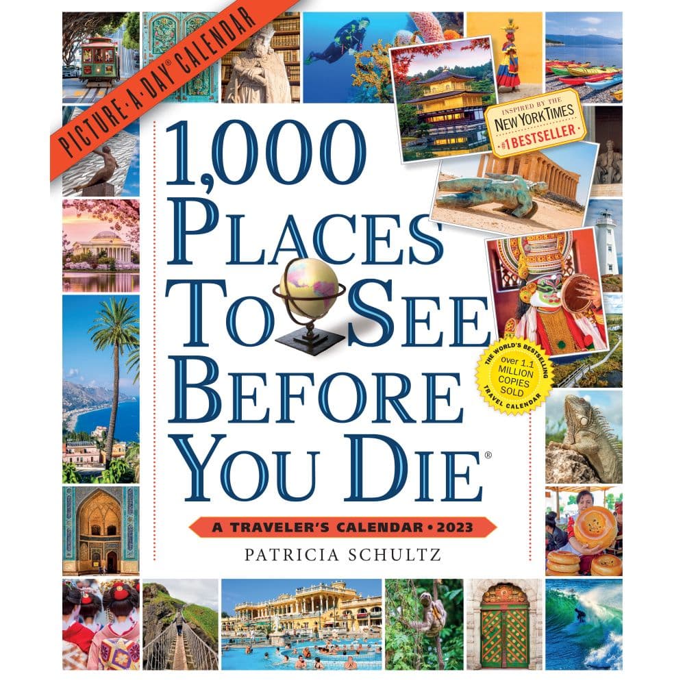Workman Publishing 1000 Places To See 2023 Wall Calendar