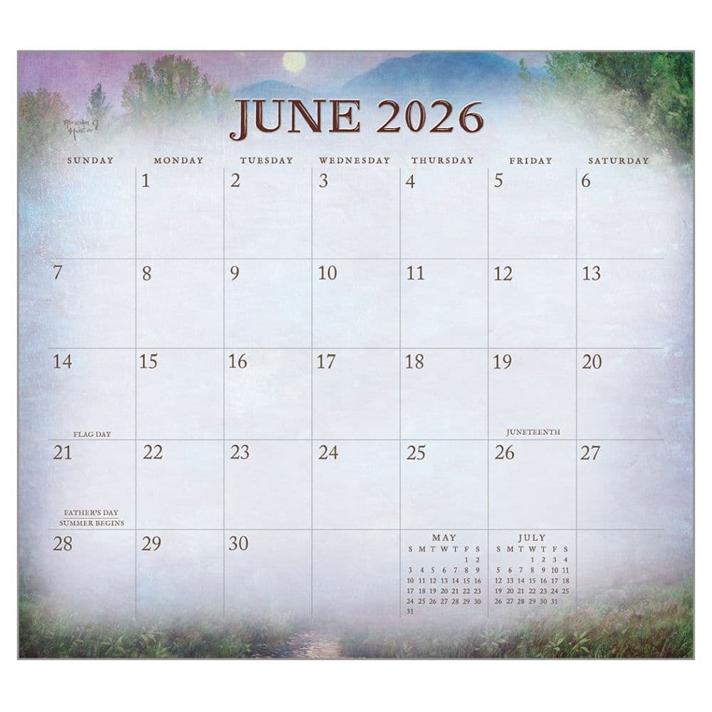 Four Seasons by Abraham Hunter 2026 Wall Calendar Third Alternate Image