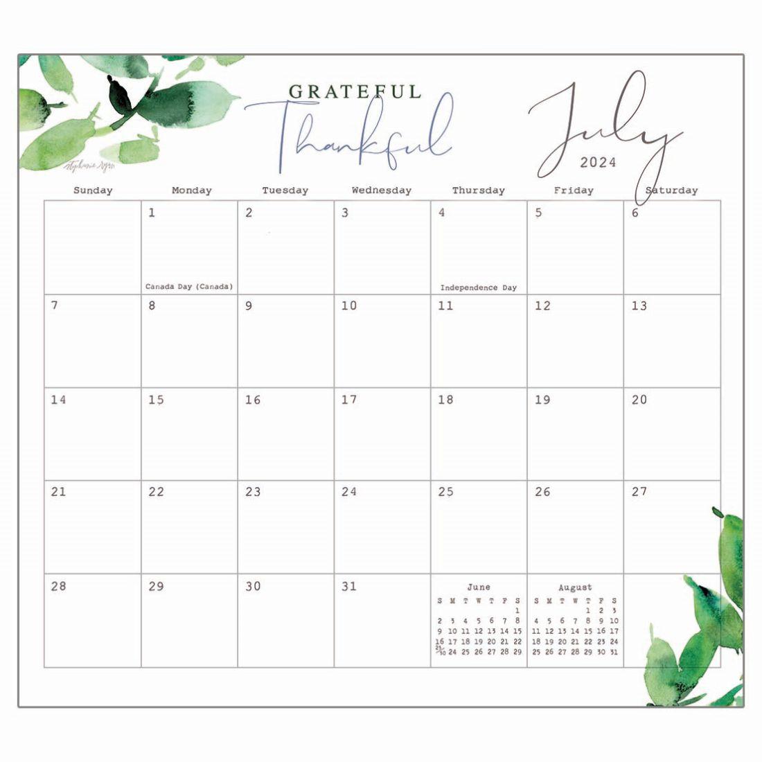 Gratitude 2024 Calendar Pad