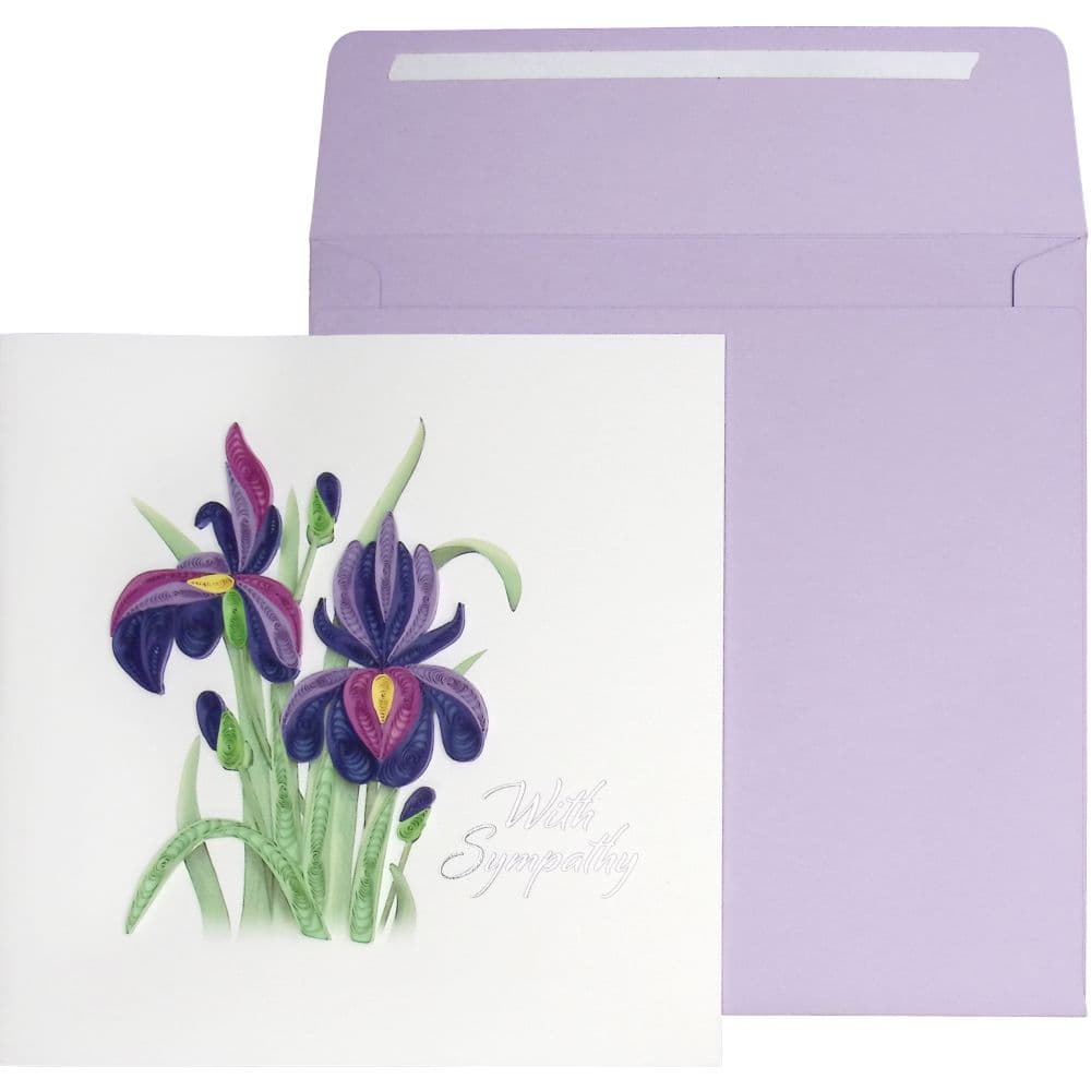 Take Heart Iris Sympathy Card Main Product Image