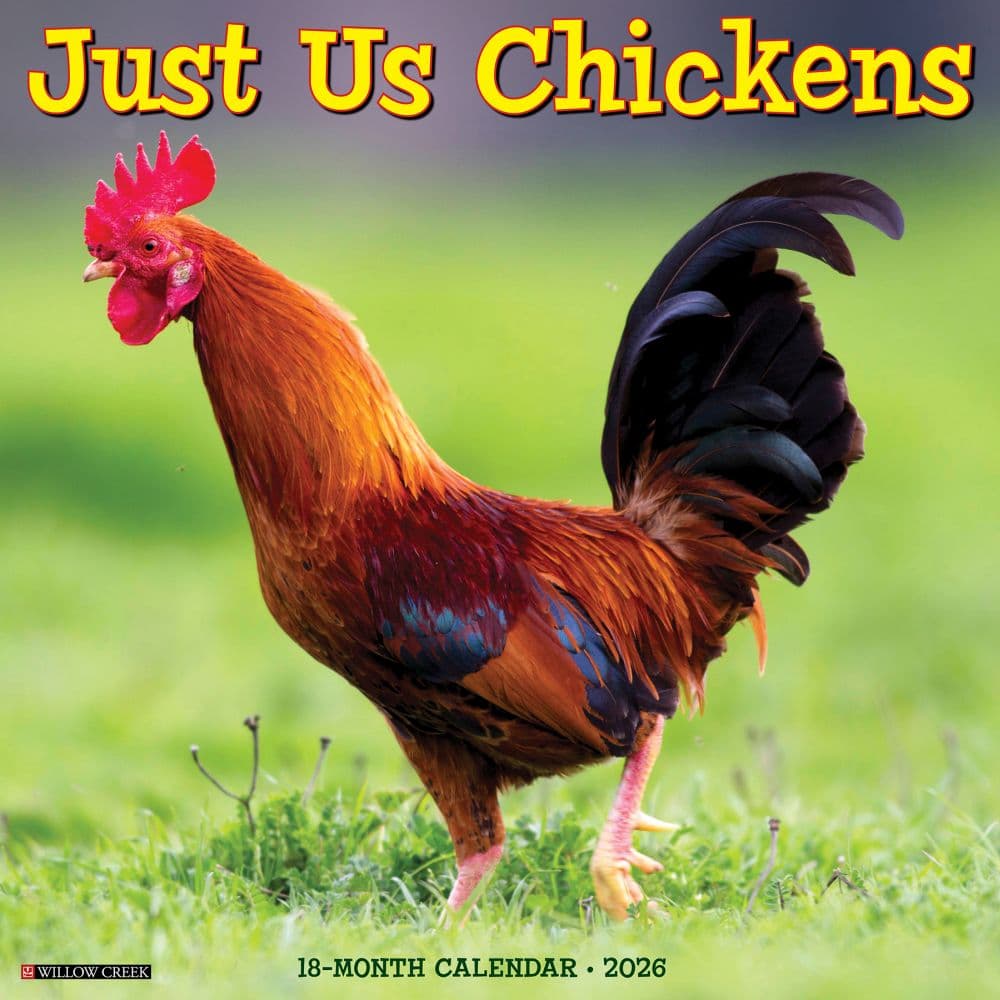 Just Us Chickens 2026 Wall Calendar Main Image
