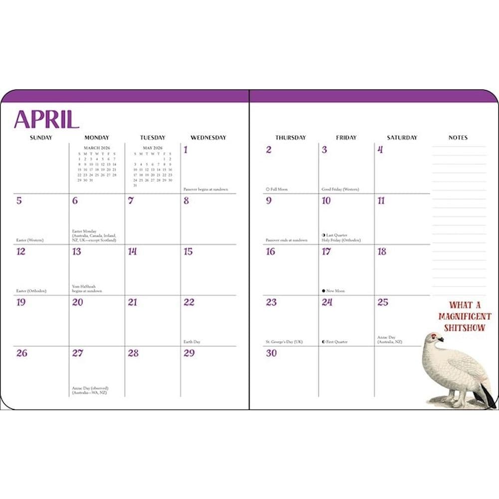 Effin Birds 2026 Engagement Planner Second Alternate Image