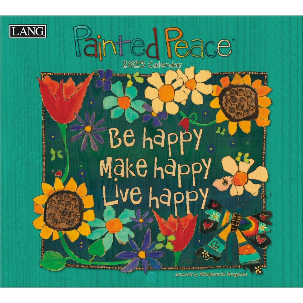 Painted Peace by Stephanie Burgess 2025 Wall Calendar