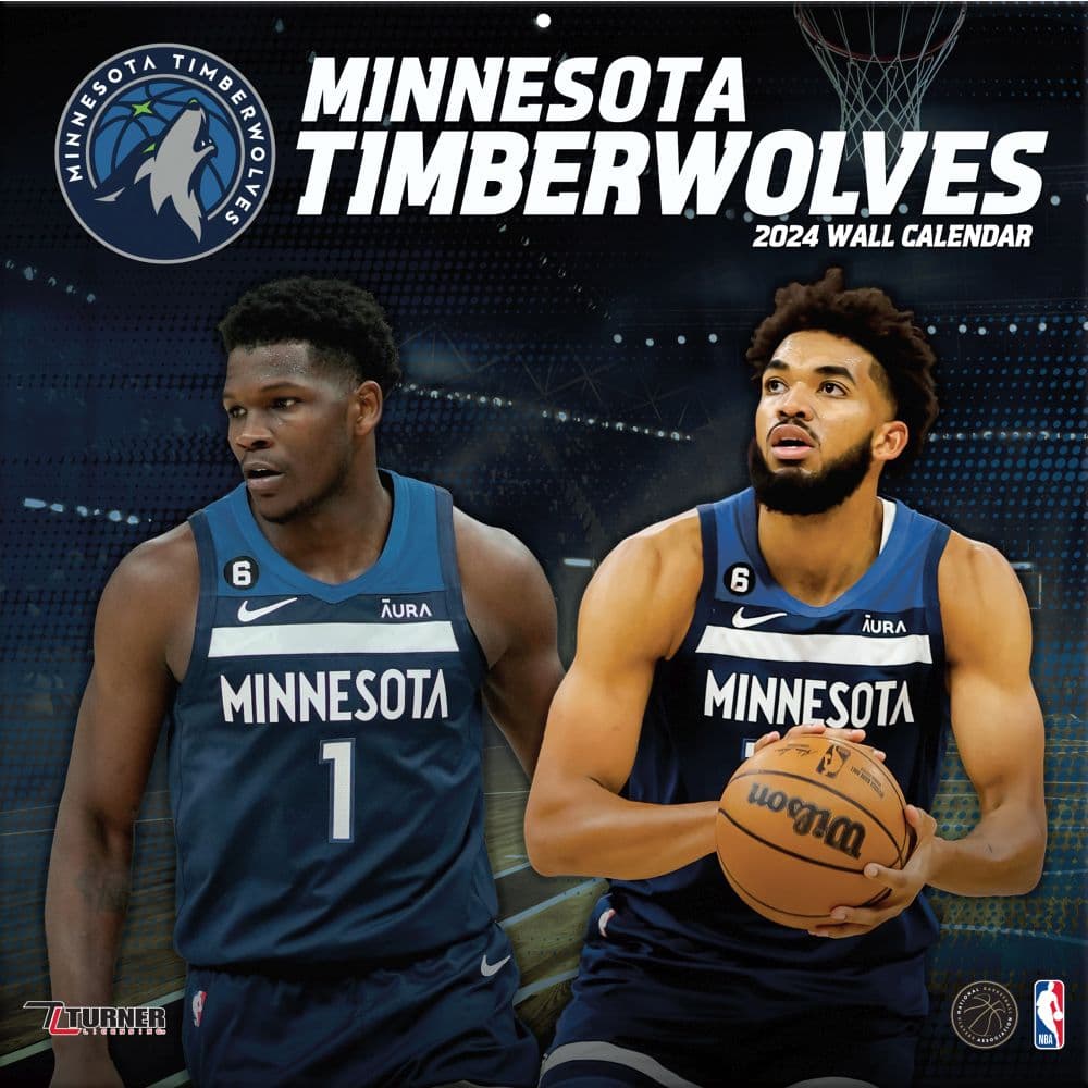 Minnesota Timberwolves 2024 Wall Calendar - Calendars.com