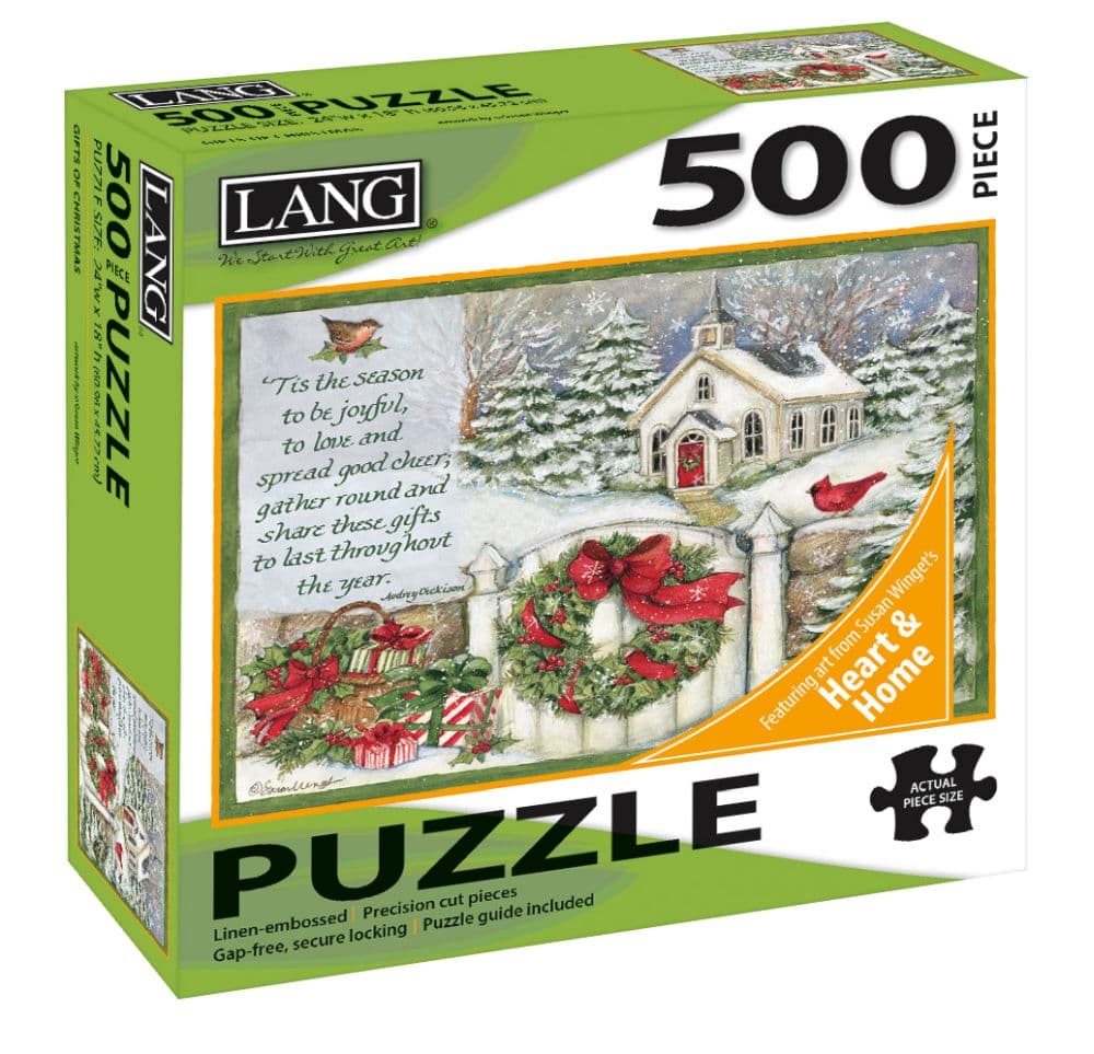 Gifts Of Christmas 500 Piece Puzzle by Susan Winget Main Image