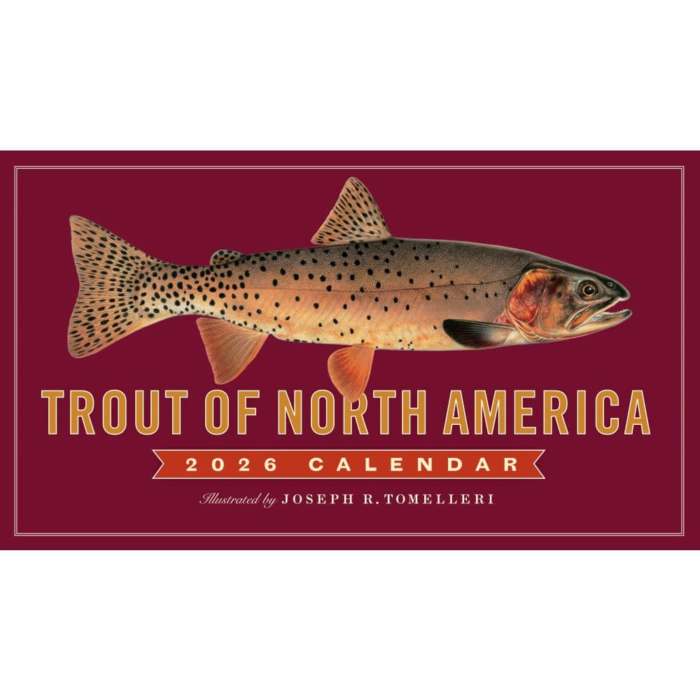 Trout of North America 2026 Wall Calendar