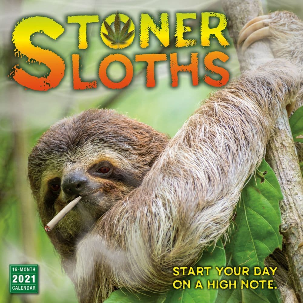 Stoner Sloths Wall Calendar