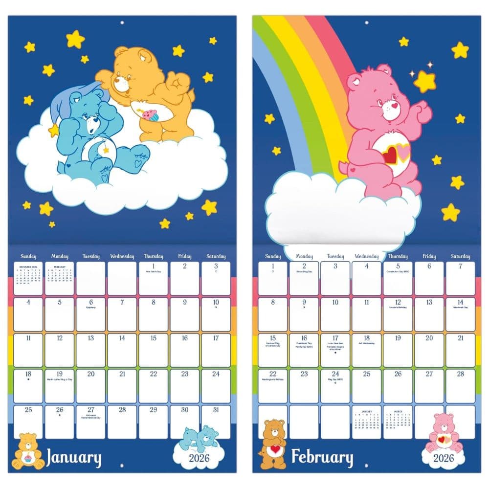Care Bears 2026 Wall Calendar Fifth Alternate Image