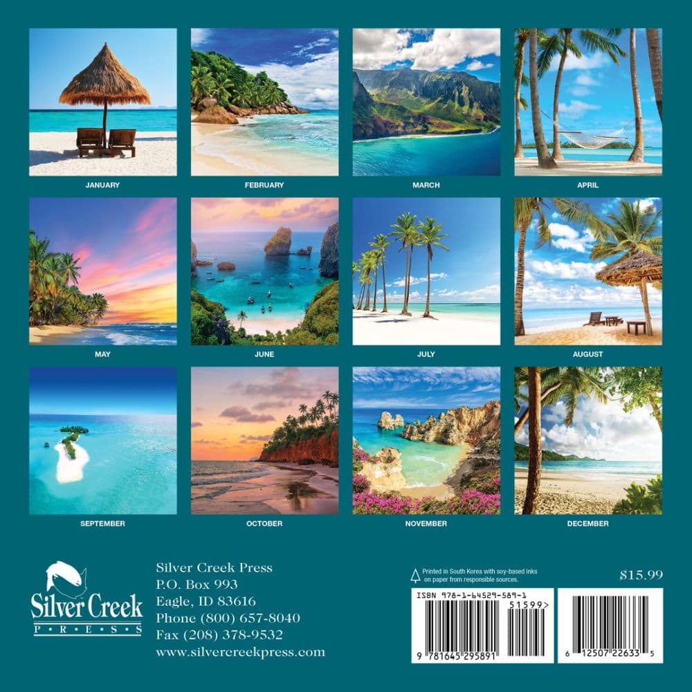 Beaches 2026 Wall Calendar First Alternate Image