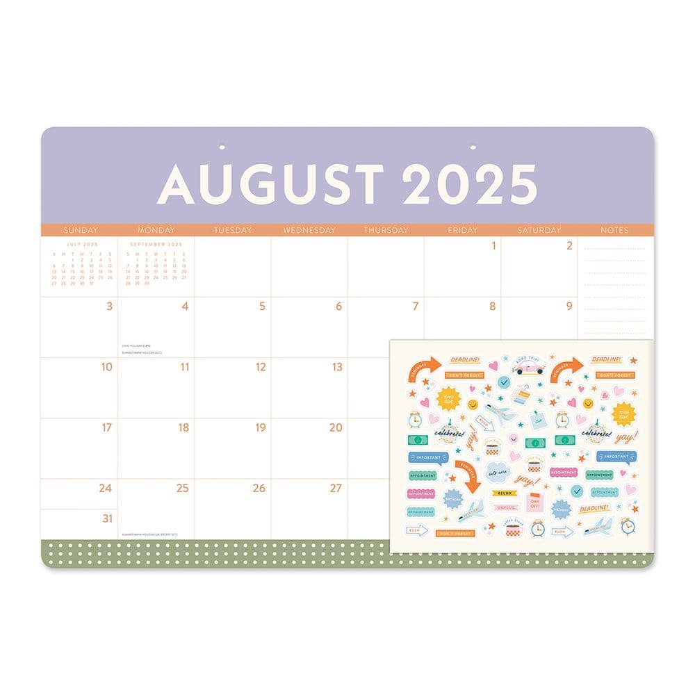 Color Block Decorative 2026 Desk Pad Fifth  Alternate Image