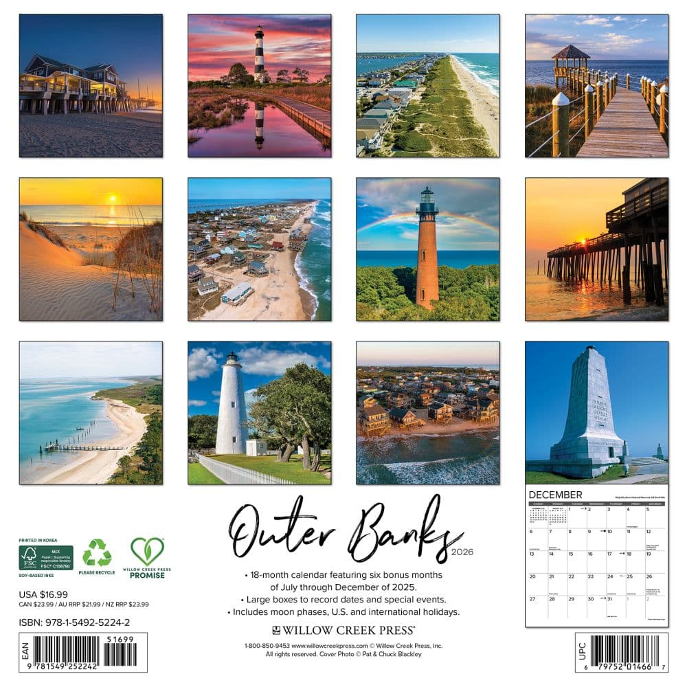 Outer Banks 2026 Wall Calendar First Alternate Image