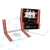 image Merry and Bright Gnomes by Susan Winget Petite Christmas Cards