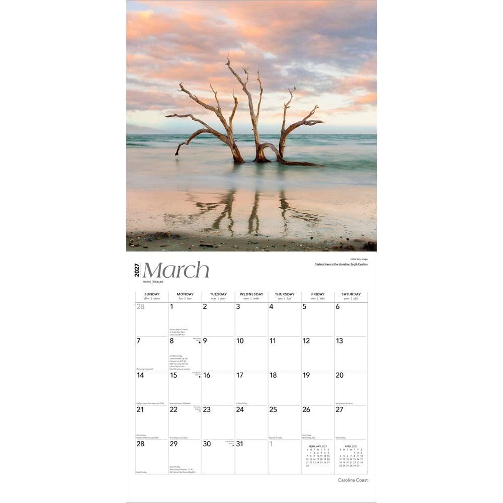 Carolina Coast 2027 Wall Calendar Second Alternate Image