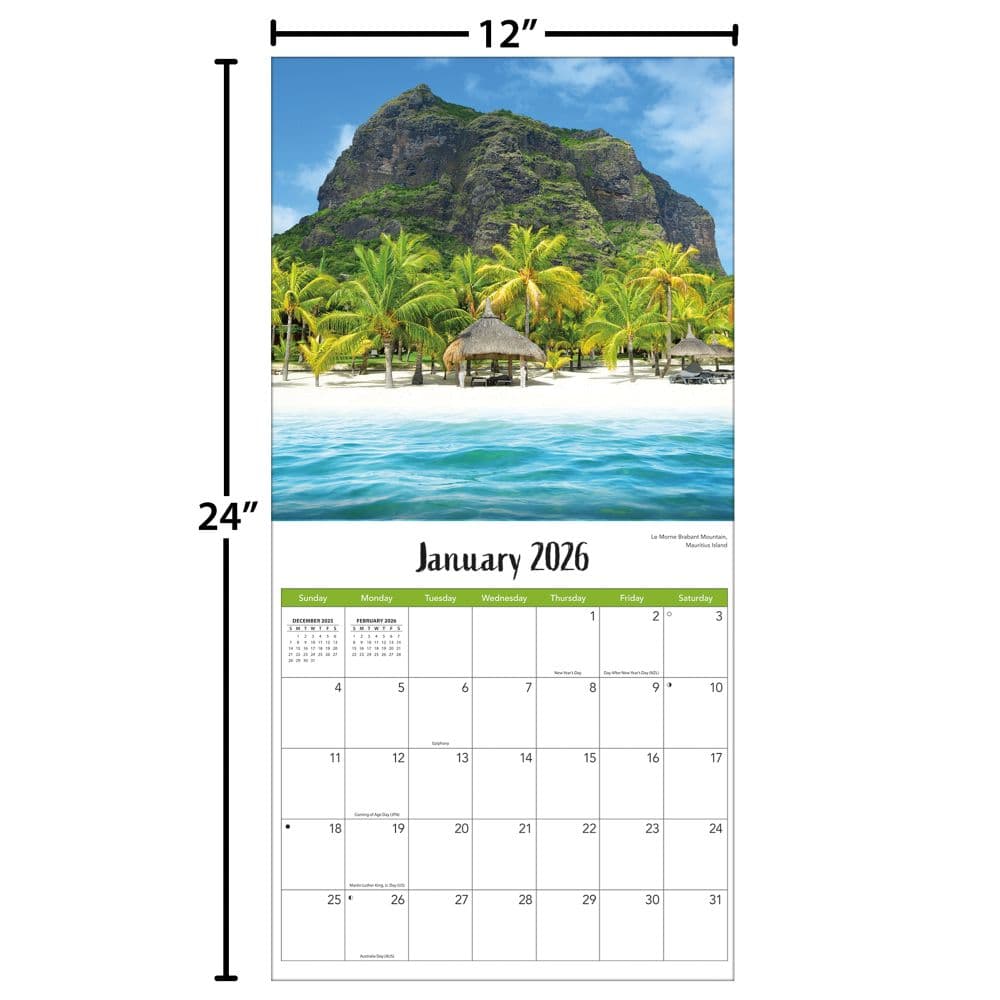 Beaches 2026 Wall Calendar_ALT5