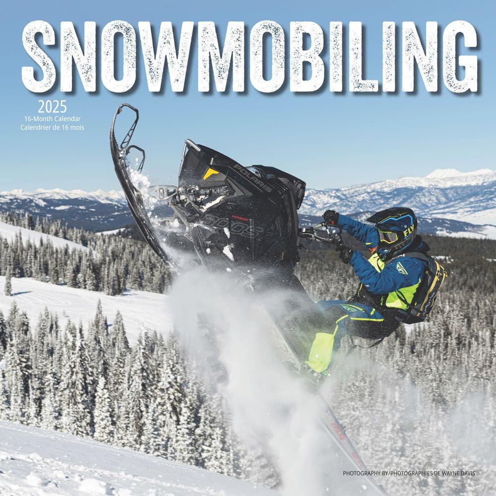 Snowmobiling 2025 Wall Calendar Main Image