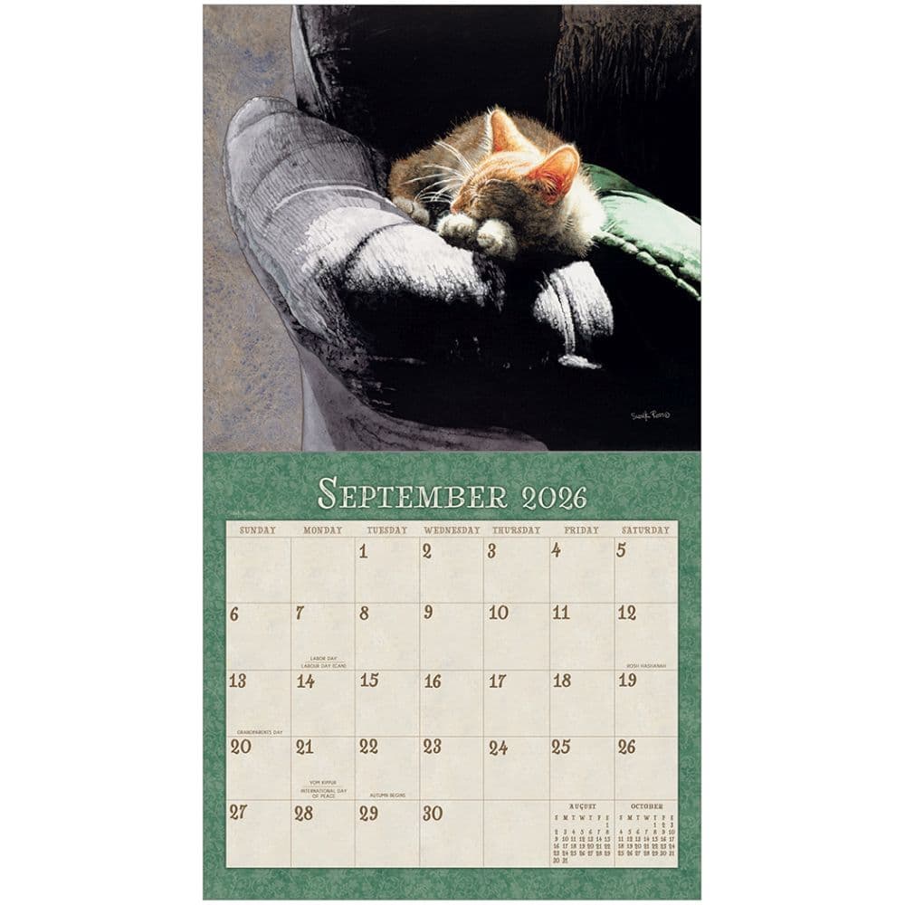 Kittens by Sueellen Ross 2026 Wall Calendar Second Alternate Image