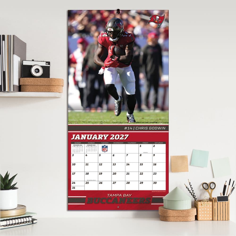 NFL Tampa Bay Buccaneers 2027 Wall Calendar Fifth Alternate Image