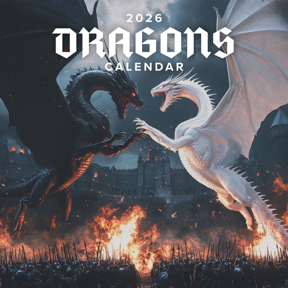 Dragons 2026 Wall Calendar Main Product Image