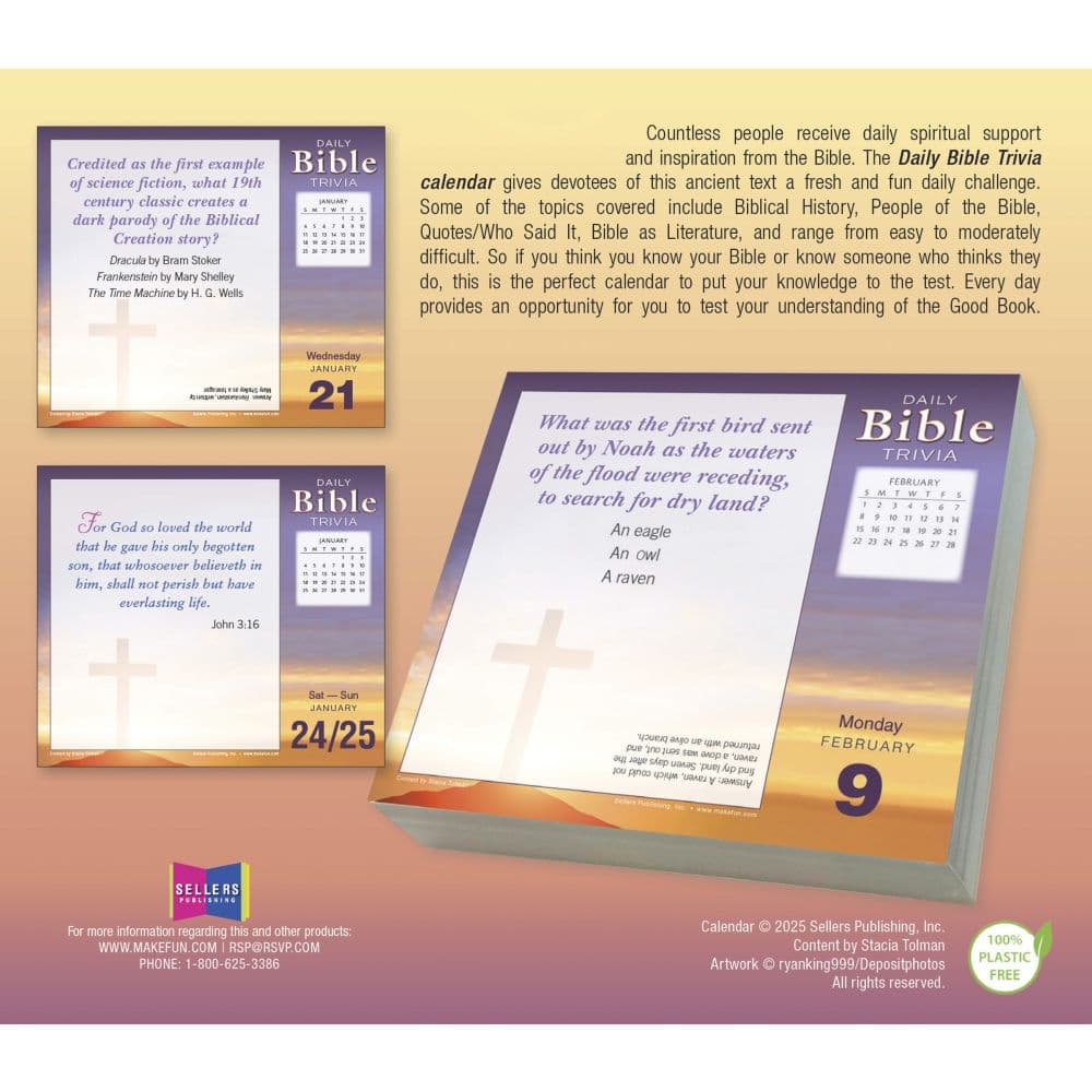 Brain Busting Bible Trivia 2026 Desk Calendar First Alternate Image
