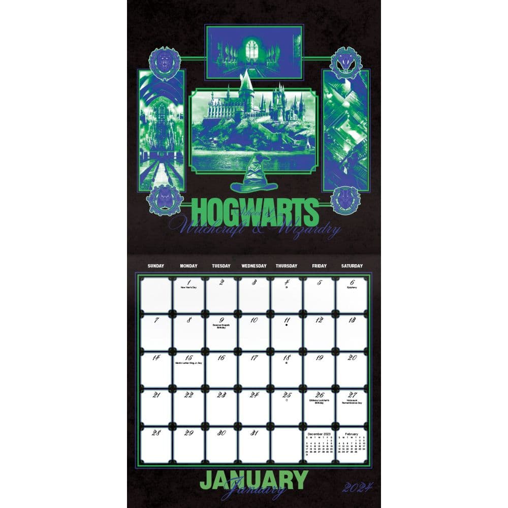 Harry Potter Exclusive 2024 Wall Calendar with Print Second Alternate Image width=&quot;1000&quot; height=&quot;1000&quot;