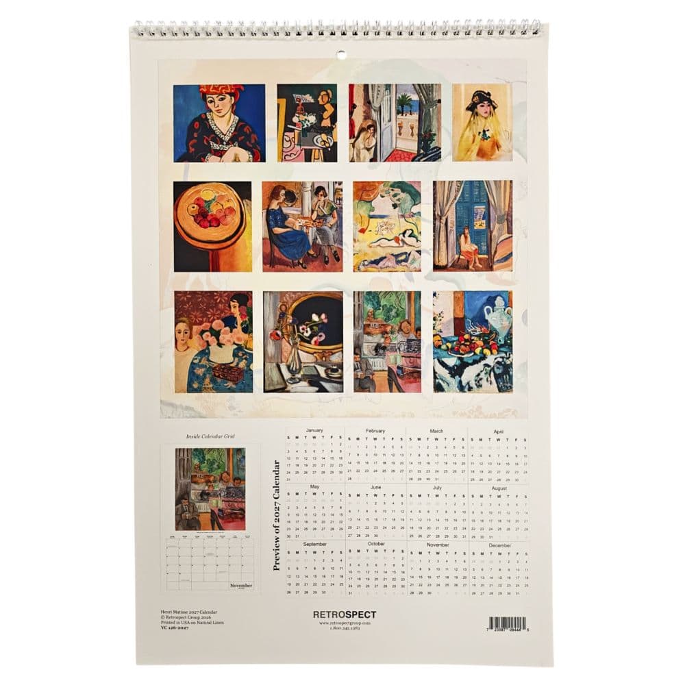 Matisse Poster 2027 Wall Calendar First Alternate Image