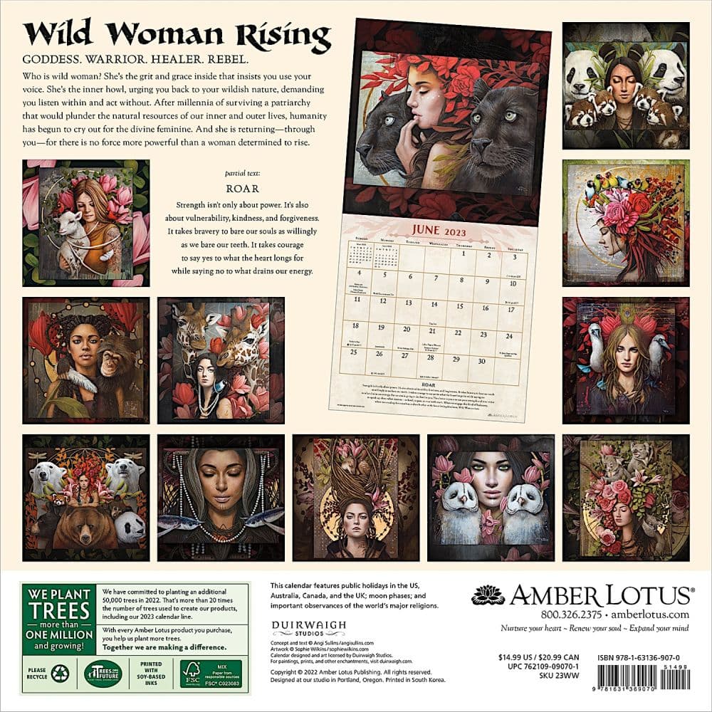 Wild Woman Rising 2023 Wall Calendar - Calendars.com
