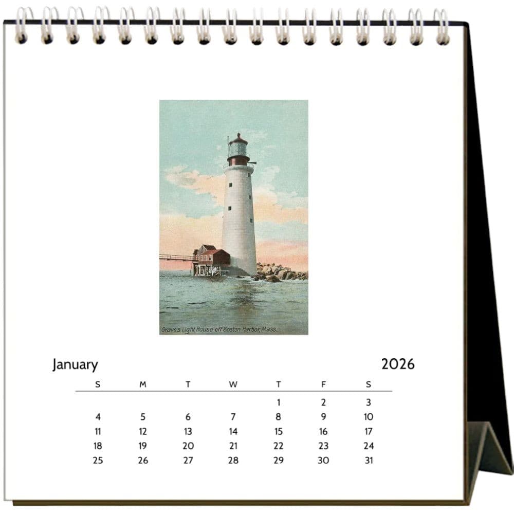Boston Nostalgic 2026 Easel Desk Calendar Second alternate Image