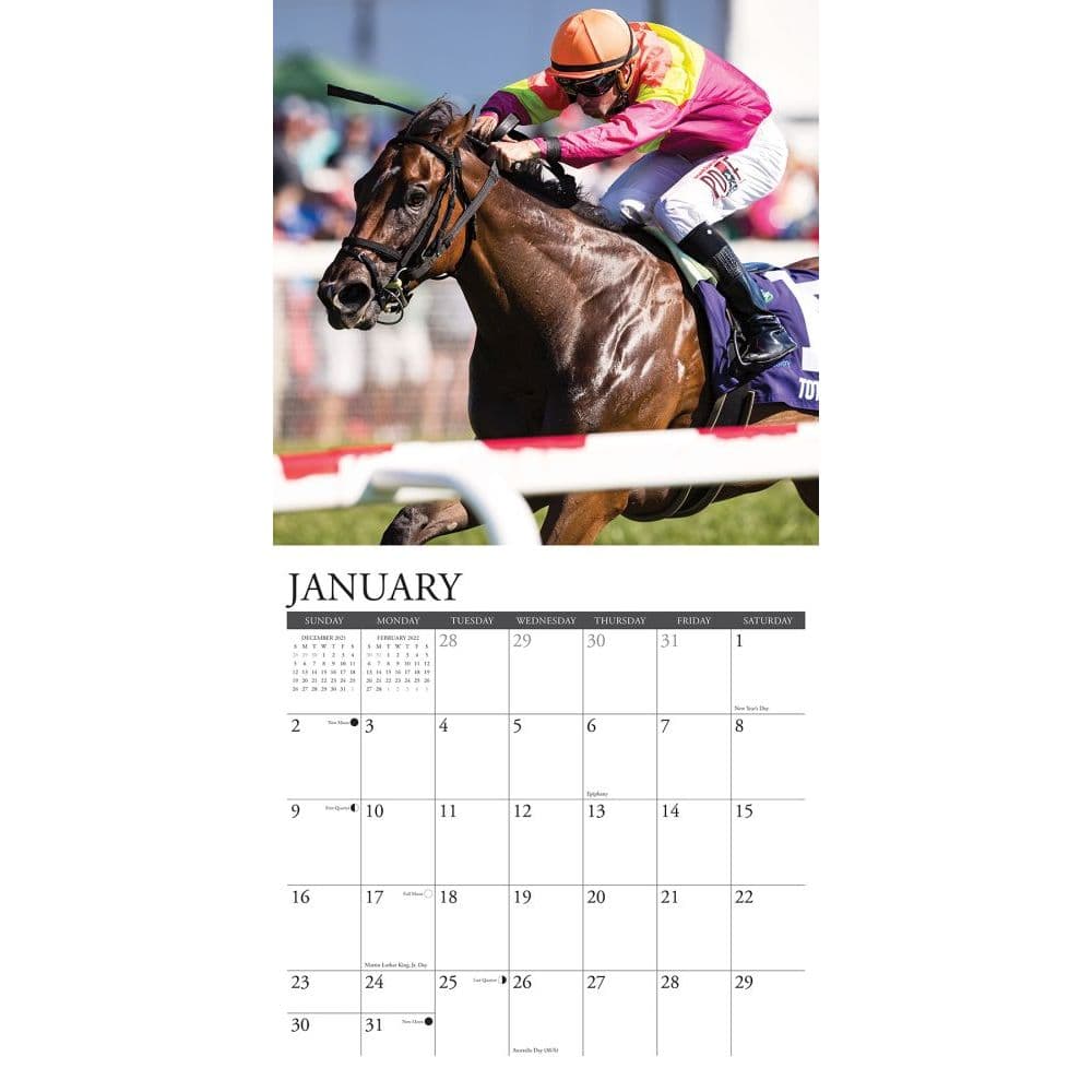 Thoroughbred Racing Calendar 2022 Horse Racing 2022 Wall Calendar - Calendars.com