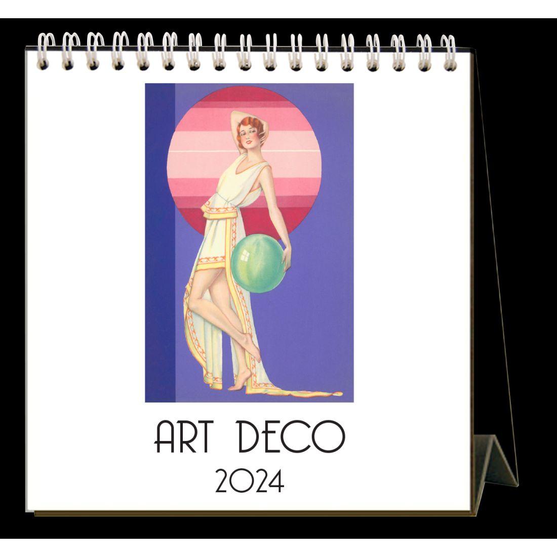 Art Deco 2025 Easel Desk Calendar