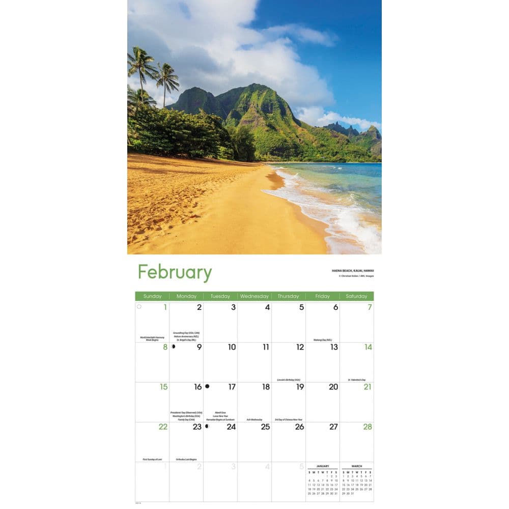 Beaches 2026 Wall Calendar Second Alternate Image