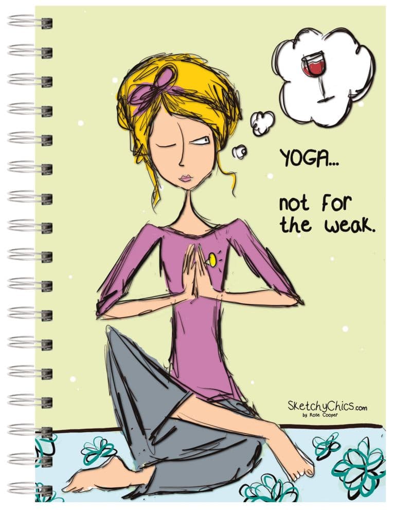Sketchy Chics Yoga Spiral Journal Main Image