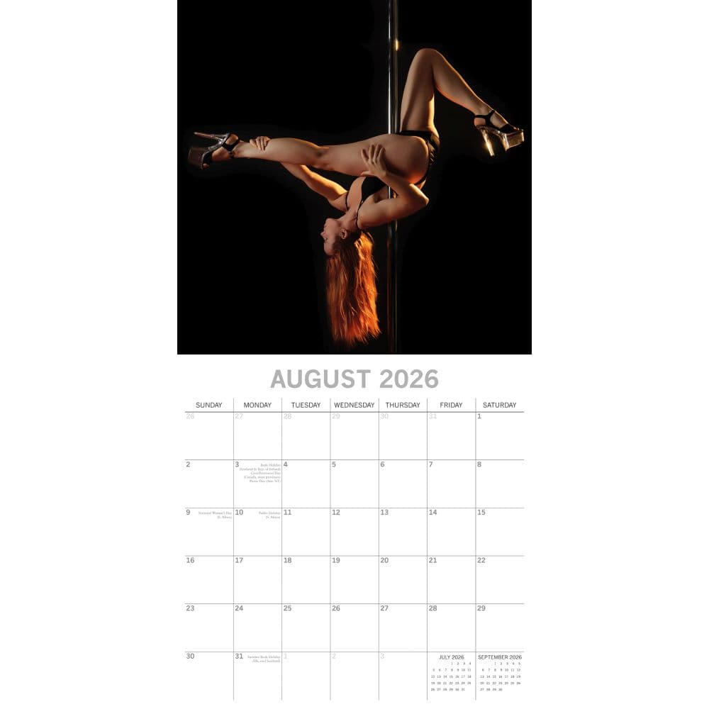 Pole Dancers 2026 Wall Calendar Third Alternate Image
