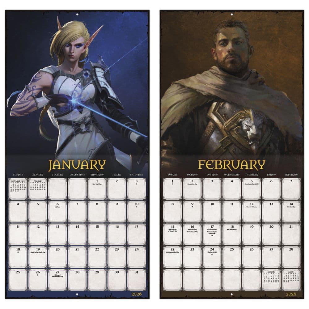 World of Warcraft 2026 Wall Calendar Fifth Alternate Image