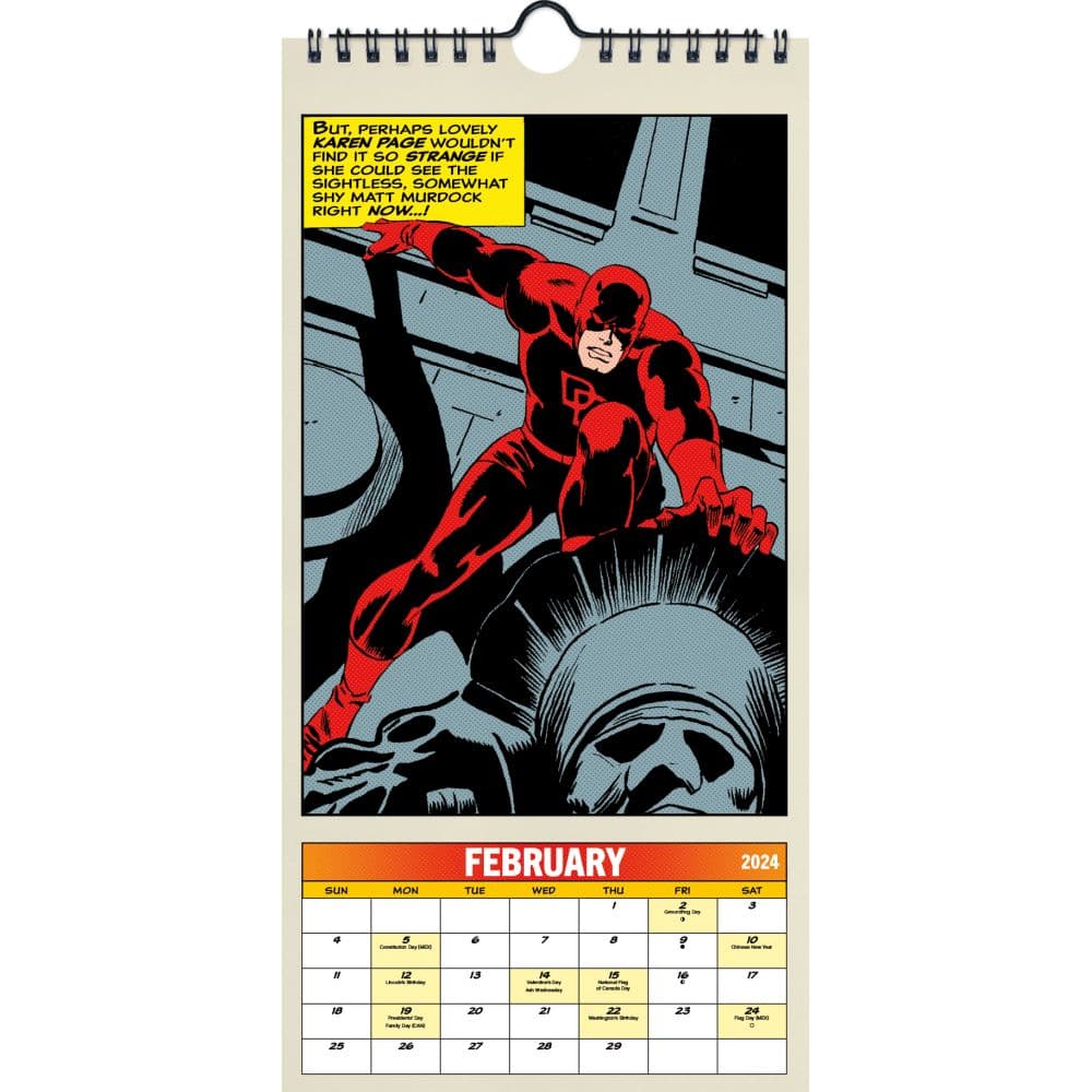 Marvel Comics 2024 Slim Wall Calendar Alternate Image 4