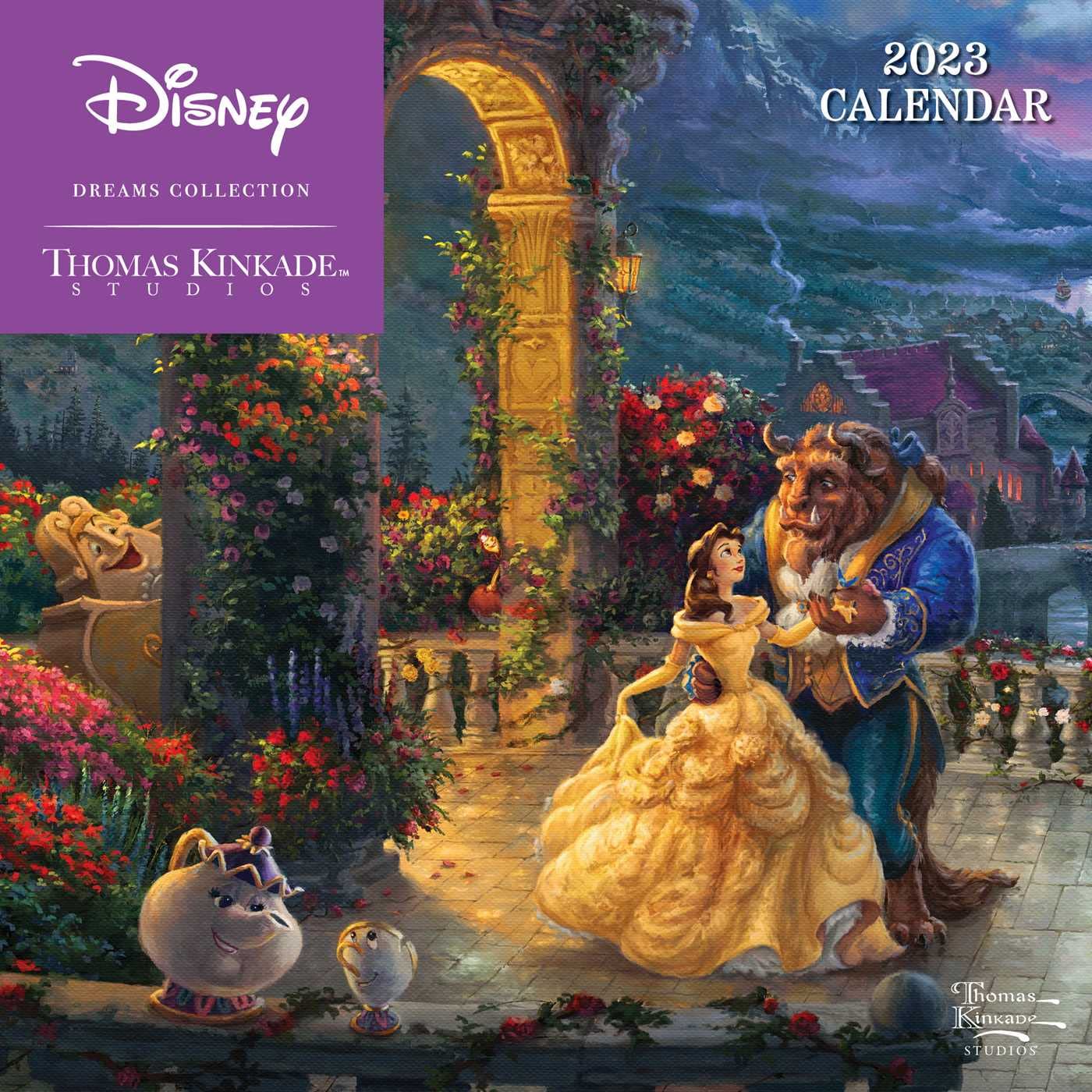 Disney Dreams Collection by Thomas Kinkade Studios 2023 Mini Wall Calendar