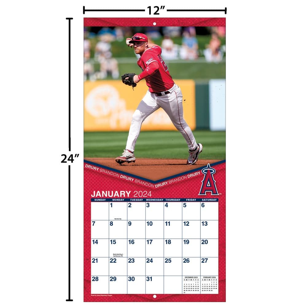 Los Angeles Angels 2024 Wall Calendar