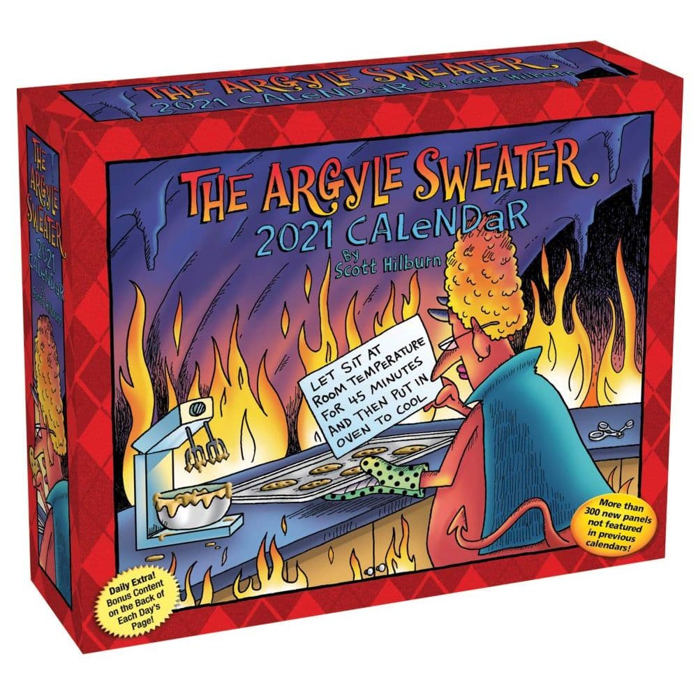 Argyle Sweater Desk Calendar