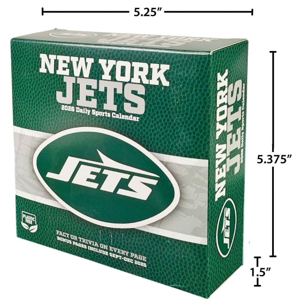 NFL New York Jets 2026 Desk Calendar Fifth  Alternate Image