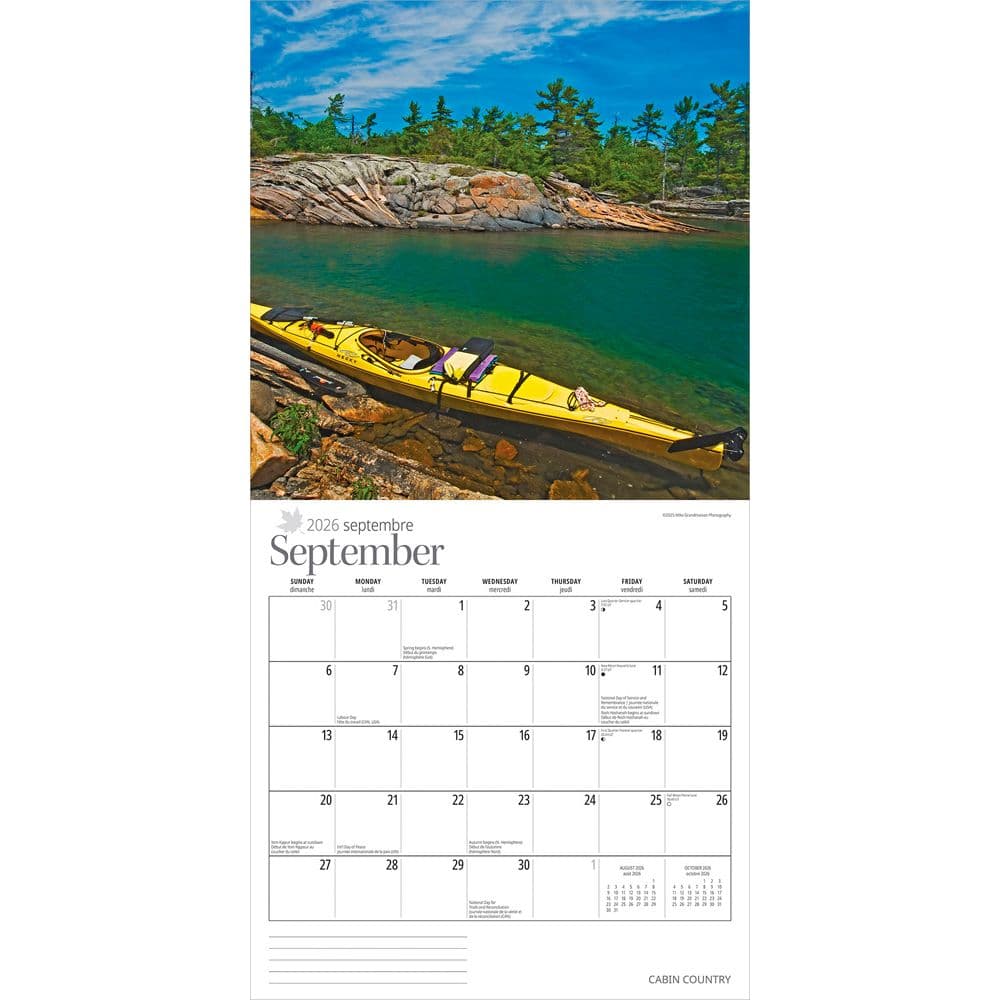 Cabin Country 2026 Wall Calendar Third Alternate Image